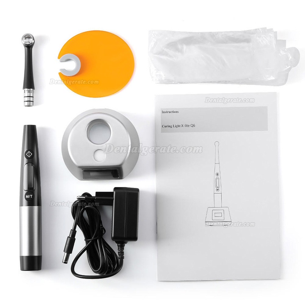3H X-lite Q6 Led Polymerisationslampe Zahnarzt 1 Sek. Aush&auml;rtung Mit Radiometer